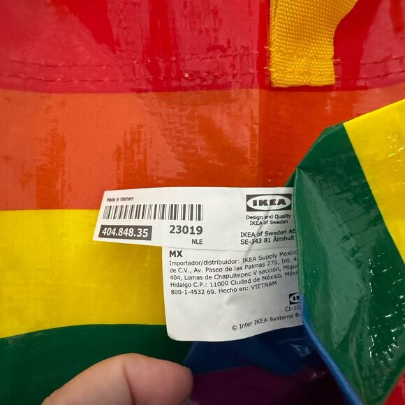 NEW IKEA STORSTOMMA TOTES , pride, rainbow - Picture 3 of 4